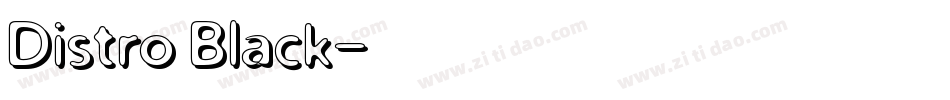 Distro Black字体转换